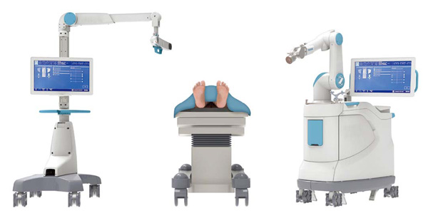 人工膝関節置換術で使われる、手術支援ロボット